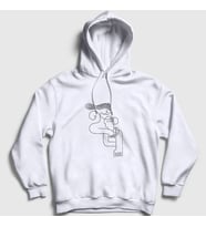 Presmono Unisex Beyaz Lovers V2 Valentine's Day Sevgililer Günü Kapüşonlu Sweatshirt 284793tt (Beyaz)