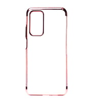 Huawei P Smart 2021 Kılıf Zore Dört Köşeli Lazer Silikon Kılıf (Rose)