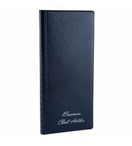 Kartvizit Albümü 4 Sıralı 160 Kartlık Business Card Album 12x26 cm (Lacivert)