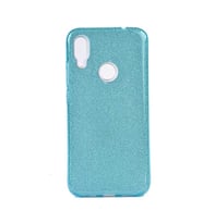 Xiaomi Redmi Note 7 Kılıf Simli Parlak Shining Kapak (Turkuaz)