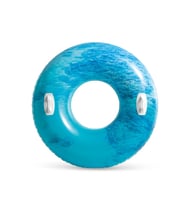 Tutmaçlı Dalga Desenli Simit 114 Cm (Mavi)