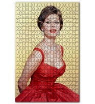 Cakapuzzle Sophia Loren Kırmızı Elbiseli Puzzle Yapboz MDF (Ahşap) (500 Parça)