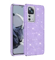 Xiaomi Mi 12T Kılıf Simli Parlak Shining Kapak (Mor)