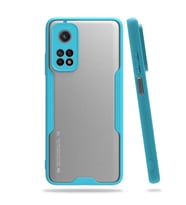 Xiaomi Mi 10T Pro 5G Kılıf Parfe Kenarları Pastel Renk Silikon (Mavi)