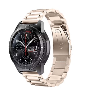 Xiaomi Watch S1 -S1 Active -Mi Watch -Watch Color 22mm Uyumlu Ironweft Döküm Çelik Metal Kordon (Günışığı)