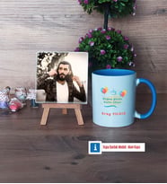 Doğum Günü Hediyesi Fotoğraflı Dekoratif Taş, Kupa Bardak Beyaz Hediye (Model 4)