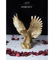 Doremcy Dekoratif Mini Kartal Biblo HeykelEv Ofis Hediyelik Dekorasyon Objeleri (Gold)