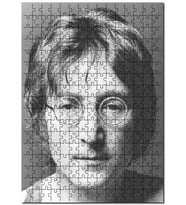 Cakapuzzle John Lennon Gözlüklü Puzzle Yapboz MDF (Ahşap) (500 Parça)