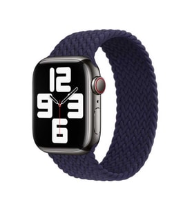 Apple Watch 44/45/46/49mm Kordon Large Örgü Solo Loop Kordon 32 160mm 2/3/4/5/6/ (Krom)