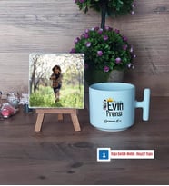 Evin Prensi Fotoğraflı Dekoratif Taş, Kupa Bardak Beyaz Hediye (Model 12)