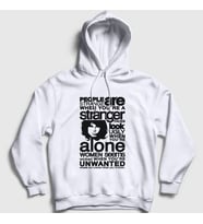Presmono Unisex Gri Stranger The Doors Kapüşonlu Sweatshirt 116870tt (Beyaz)