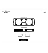 Meriç® Lada Jiguli Ön Torpido Kaplama Maun 11 Parça 2014-2015 (Piano Black)