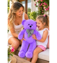 Pandamkee 80 Cm Sevgiliye Özel Hediyelik Ayı (Lila)