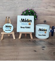 Maden Mühendisi Hediye Seti Kupa Bardak T Kulplu, Dekoratif Taş, Anahtarlık Mühendisler Günü Hediyesi (Model 2)