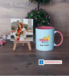 Müzik Öğretmeni Fotoğraflı Dekoratif Taş, Kupa Bardak Beyaz Hediye Öğretmenler Günü Hediyesi (Model 6)