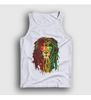Presmono Unisex Sarı Lion Bob Marley Atlet 265052tt (Beyaz)