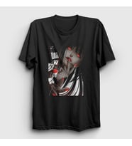 Presmono Unisex Beyaz Yumeko Anime kakegurui T-Shirt 240067tt (Siyah)