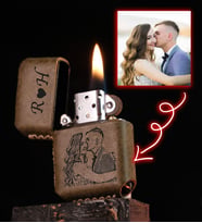 vagave Kişiye Özel Hakiki Doğal Deri Zippo Model Benzinli Çakmak Kahve Haki Hardal Mavi Suyeşili Taba Renk Seçenekleriyle Hediyelik Evcil Hayvan Baskılı Sevgiliye Anne Baba Kız Erkek Arkadaşa Dünya Kadınlar Günü Hediyesi (Haki)