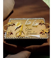 Amour Söz Nişan Tepsisi (Bronz)