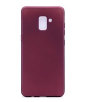 Samsung Galaxy A8 2018 Kılıf Soft Mat Premier Case (Mürdüm)