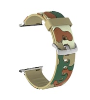 BİPOWER Apple Watch 38-40mm KRD-24 Kamuflaj Kordon (Açık Kahverengi)