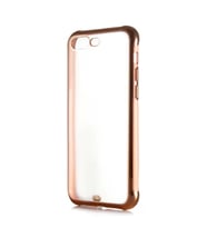 Apple iPhone 7 Plus Kılıf Zore Voit Altın Renk Tasarımlı Kılıf (Pembe)
