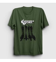 Presmono Unisex Sarı Gang Film Otomatik Portakal A Clockwork Orange T-Shirt 242323tt (Haki)
