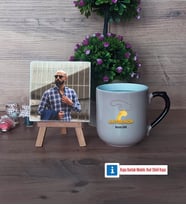 Antrenör Fotoğraflı Dekoratif Taş, Kupa Bardak Beyaz Hediye (Model 10)