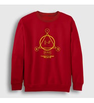 Presmono Unisex Bordo Panic Twenty One Pilots Sweatshirt 119928tt (Kırmızı)