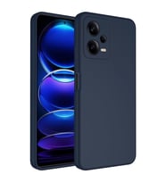 Xiaomi Redmi Note 12 5G Kılıf Zore Mara Lansman İç Yüzeyi Kadife Kılıf (Lacivert)