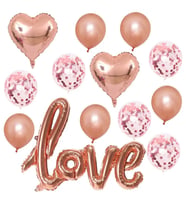 SEVGİLİYE ÖZEL SÜPRİZ PARTİ BALON SET (Rose)