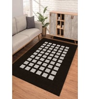 Dijital Kaymaz Taban Yıkanabilir Renkli Salon Halısı Mutfak Halısı Yolluk ND-SD-1027 (Kahverengi)