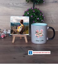 Anneye Hediye Fotoğraflı Dekoratif Taş, Kupa Bardak Beyaz Hediye (Model 9)
