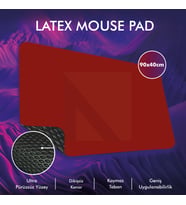MP05 - 90x40 2xLarge Gaming Mousepad  Kaymaz Taban, Oyuncu Gamepad, Ev,Ofis,Oyun Masa Matı (Kırmızı)
