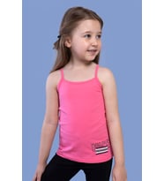 Toontoy Kız Çocuk Taş İşlemeli Atlet (Fuşya)
