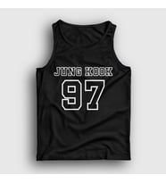 Presmono Unisex Beyaz 97 K Pop Jungkook Bts Atlet 272558tt (Siyah)
