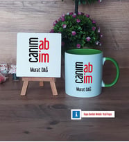Abiye Hediye Dekoratif Taş, Kupa Bardak Kırmızı Hediye (Model 13)