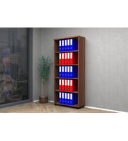 Vena Raflı Ofis Dosya Dolabı 80x35x185 (Ceviz)