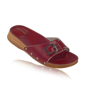 FootFlex Kadın Topuk Dikeni (Epin) Hallux-Valgus Terlik (Bordo)