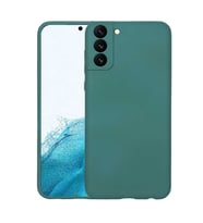 Samsung Galaxy S22 Plus Kılıf Özel Orijinal Lansman Serisi, İçi Kadife, Pürüzsüz Yumuşak ve Mat TPU Silikon (Koyu Yeşil)
