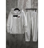 Unisex Ken Kaneki Baskılı Eşofman Takımı (Gri)