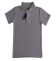 Kız Çocuk Okul Tarz %100 Pamuk T-Shirt - 5-17 Yaş AG001 ANGELOS GIRLS (Gri)