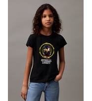 Çocuk Mafia Ördek Baskılı Pamuklu Tshirt (Siyah)