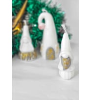 Gnome Mum Seti, El Emeği, Dekorasyon Tamamlayıcı (Gri)