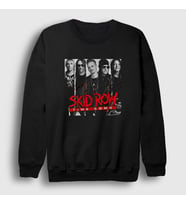 Presmono Unisex Beyaz Time Bomb Skid Row Sweatshirt 432878tt (Siyah)