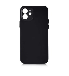 iPhone 12 Mini Kılıf Mat Ultra İnce Slims Kapak (Siyah)