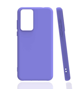 Xiaomi Mi 12T Pro Kılıf Zore Biye Silikon Kılıf (Lila)