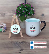 Göz Doktoru Kupa Bardak Kırmızı ve Ahşap Anahtarlık Hediye (Model 9)