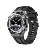Microsonic Huawei Watch Ultimate Kordon, Silicone Sport Band Yeşil (Siyah)