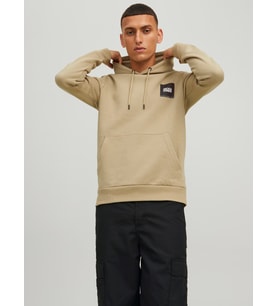 Jack & Jones Lock Erkek Kapüşonlu Sweatshirt 12213245 (Kahverengi)